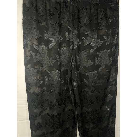 Vintage Gold Label Victoria's Secret Elastic Waist Lounge Pants Black Women’s Xl - Picture 7 of 14
